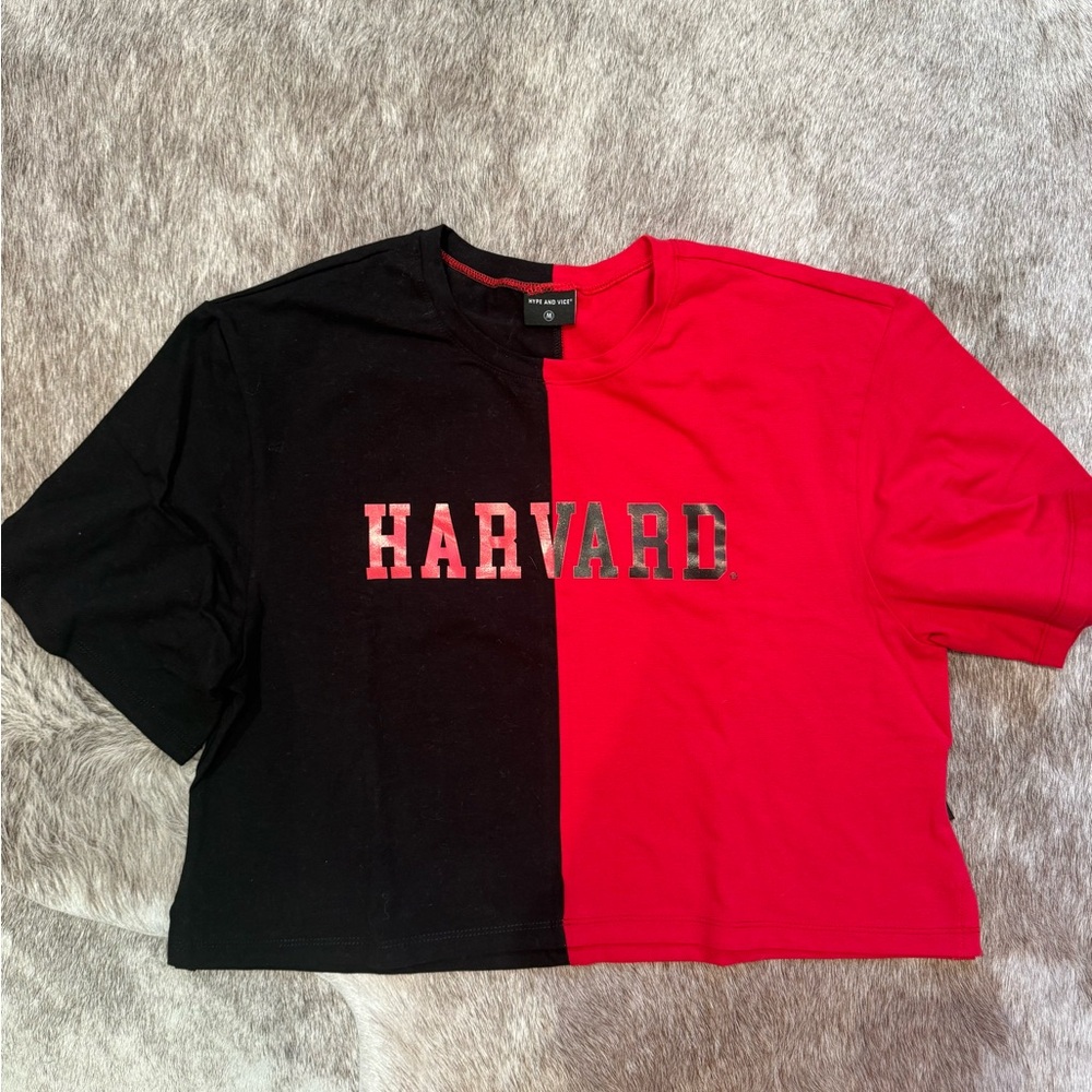 Hype and Vice Harvard Cropped Shirt